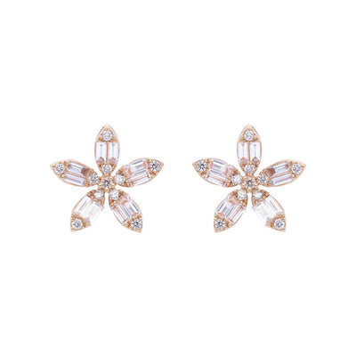 La Baguette Twin Petal 18K Diamond Ring