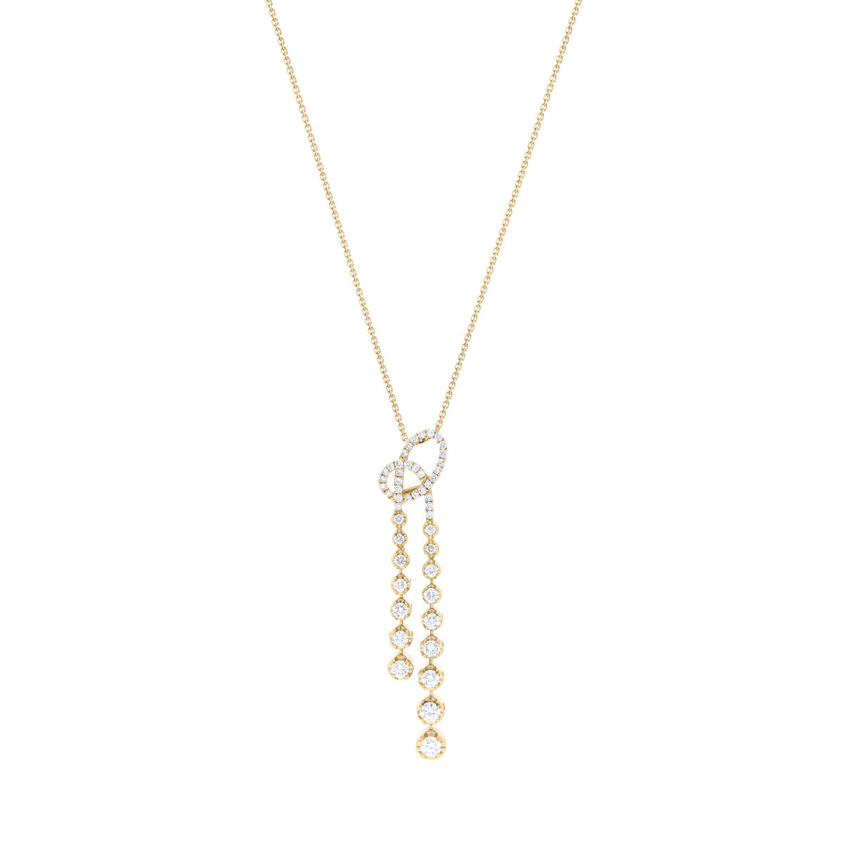 18k Rihla Diamond Pendant Chain