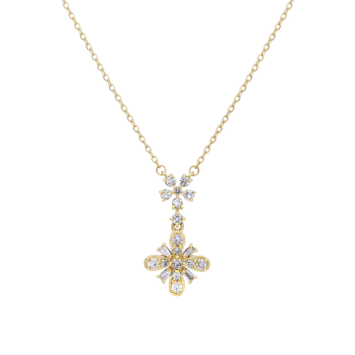 18k Yellow Gold Diamond Necklace